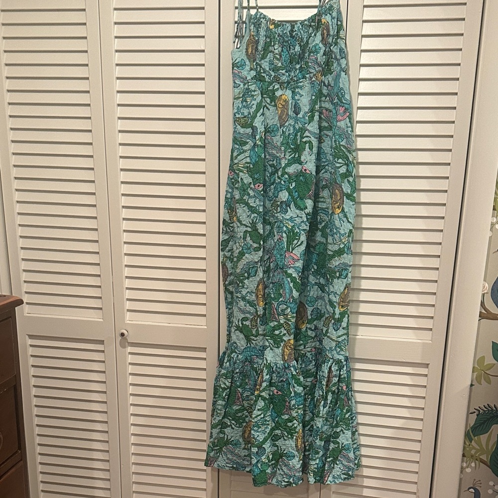 Kate Spade Green Floral Maxi Dress